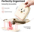 LEQXGO 7-in-1 Set Travel Baby Bottle Cleaner Kit, Baby Bottle Brush with Case for Breast Pump Parts, Bottle Washing Kit