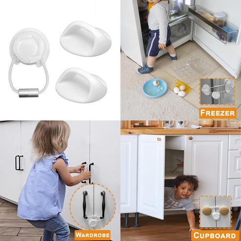 Generic (5pcs) Cabinet Locks Baby Proofing, Childproof Cabinet Locks, Cabinet Baby Locks, Safety Cabinet Locks No Drill