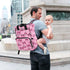 SUABO Backpack Powder-colored Butterfly Silk Pattern Baby Diaper Bag Large Bag Waterproof Travel Diaper Bags for Moms