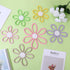 Dimeho 6pcs 3 Boho Nursery Decor Daisy Flower Woven Macrame Wall Hanging Size Daisy Flower Wall Decor Bohemian Nursery