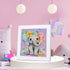 xackcme 4-8-12, Package (7x7 inch) Elephant Diamond Art Painting Kits for Kids with Frame, Animal Diamond Art for Kids