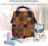 FHEDVBN Backpack Mummy Backpacks Daypack African Style Patchwork Diaper Bag for Women Multifunction Waterproof for Mom
