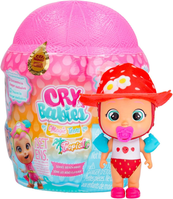 Cry Babies Magic Tears Tropical World - Beach Babies Series, 8+ Surprises, Great Gift for Kids Ages 3+