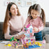 Pink Girls Seaside Beach Villa Friends Building Set, Compatible with Lego Friends Educational Toy for Kids Age 6-12
