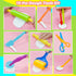 Wxqfumy Set, 15 Dough Tool Pcs Basic Dough Tools Kits for Kids, Dough Accessories Includes Cutters Roller, Rolling