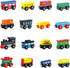 Set 16 Set Set Wondertoys Wooden Train PCS Train Toys Magnetic Includes Storage Bag - Wooden Track Accessories - Wooden