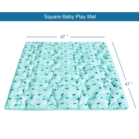 47x47 SPRINGSPIRIT Baby Play Mat, Infant Play Mat for Playpen, Thicken Cushioned PlayMat for Floor, Non-Slip Washable