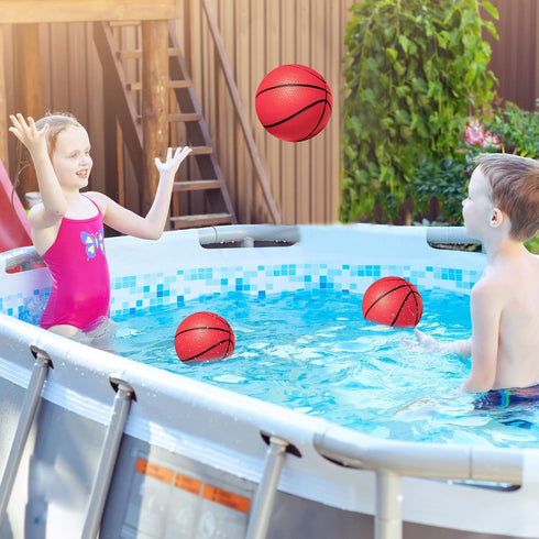 Mini Basketballs 3 Pack - 6" Small Basketball Set with Pump, Durable PVC for Mini Basketball Hoop, Indoor Outdoor Toy