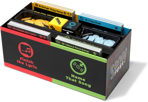 SongFest! Music Trivia Party Game - QR Codes Provide Audio Hints for 5 Decades of Music Memories