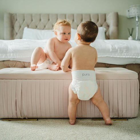 1 (4-11 lbs), 1 Pack 32 Pura Hypoallergenic Diapers, Size Newborn, Totally Chlorine Free, Wetness Indicator, Suitable