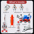 Set 4-5 6-8 Family1) Wbzle Educational & Interactive Rockets for Kids | STEM Space Kids | Space Launch for Toddler Toys