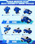 2 3+, Collision Transforming Dinosaur Car Toy, Crash & Transform Magnetic Cars Transform into Dinosaur Toys, Dino Robot