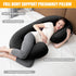 1 MIDDLE ONE Pregnancy Pillow, C Shaped Full Body Pregnant Women Sleeping Pillow for Maternity Support with Cover