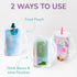 Squeeze Proof Food Pouch Holder for Toddlers, Mess Free Juice Box Drink and Applesauce Snack Holder