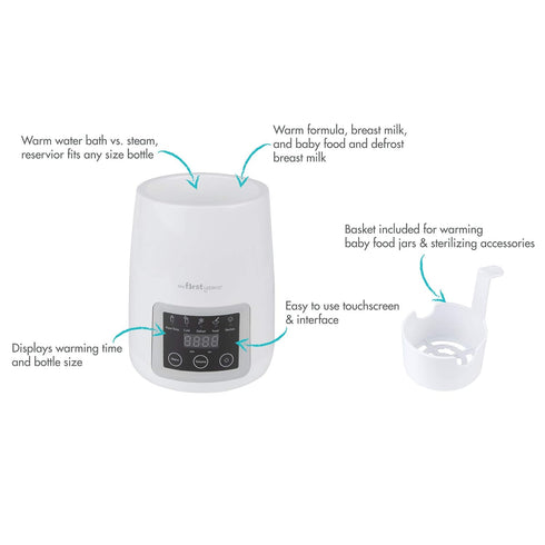 The First Years Gentle Warmth Digital Baby Bottle Warmer - Bottle Warmer for Breastmilk, Baby Formula, and Baby Food