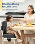 HOMEAL Booster Seat for Kitchen Chair - Toddler Booster Seat for Dining Table - Dining Seat with Adjustable Straps