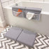 Elbow Set, 1.5 inch JJGoo Bath Kneeler with Rest Pad Kneeling Pad Mat for Bathtub - Gray