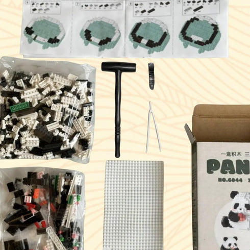 QMEAKMONY Mini Building Blocks Panda Sets, Cute Micro Mini Panda Bricks for Adults, Perfect Party Favors (2236 PCS)