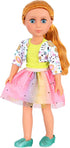 Glitter Girls 14-Inch Doll Clothes, Shimmer Glimmer Floral Fashion Outfit, for 3+ Years Old Girls