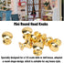SPYMINNPOO 8Pcs 1:12 Scale Miniature Round Head Knobs, Metal Dollhouse Door Handle Knobs Furniture Knobs Accessories