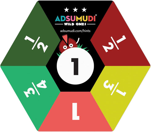 Adsumudi Math Game - Wild Ones: Fun Game for Kids to Tame Fractions, Decimals, Money & Mental Math