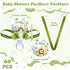 Quelay 60 Pcs Baby Shower Pacifier Necklace, Cute Jungle Animal Acrylic Pacifiers for Decoration Party Favors