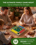 Pedolini 4 Shut the Box Game Wooden - Travel Size Way Close The Box Dice Game with Instructions - Math Learning Board