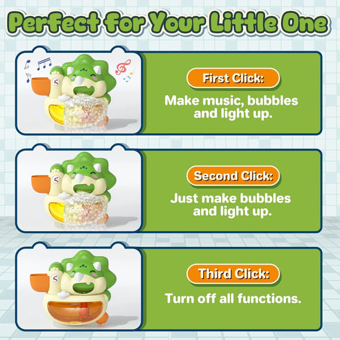 1-3 Lehoo Castle Bath Bubble Machine, Light Up Musical Bubble Bath Toys for Toddlers Automatic Bubble Maker for Bathtub