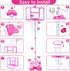 Kids Basketball Hoop with Stand, Adjustable Height 3.5FT-6.2FT, Indoor Outdoor Toys for Girls Age 3-8 (Pink)