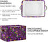 Mardi Gras Carnival Storage Basket, Collapsible Cube Organizer Bag with Handle for Baby Cloth, Pet Toy