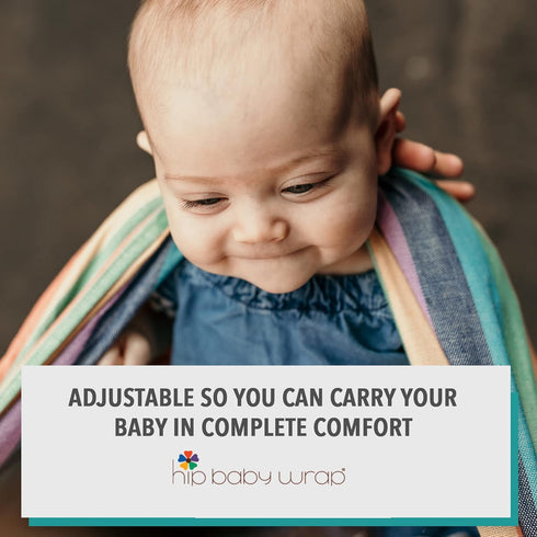 8-35 lbs Summer Hip Baby Wrap - Adjustable Baby Ring Sling & Infant Wrap Carrier for Newborns & Toddlers - Soft Cotton