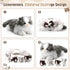 5 17.75 Inches Mommy 4 Set HyDren Pcs Realistic Ragdoll Cat Stuffed Animal, Large Ragdoll Cat Plush with Cute Babies