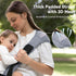 25-60lbs, Baby Carrier Newborn to Toddler - Adjustable Sling Carrier for Comfortable Hands-Free Carrying (Grey)