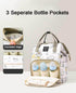 Ybberik Backpack Diaper Bag with Insulated Pockets, Stroller Straps, USB Charging Port, Large Lightweight Diaper Bag