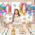 Rainbow 10th Birthday Decorations, Double Digits Number 10 Star Balloons, Happy Birthday Banner for Girls