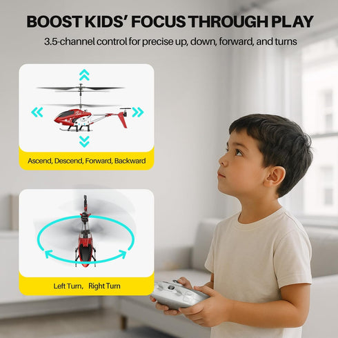 S107H-E 8-12 2 SYMA RC Helicopter for Kids and Beginners, Remote Control Helicopter with Altitude Hold, Speed Modes