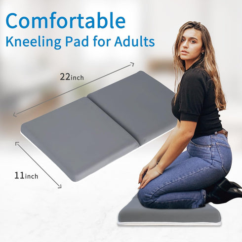 Elbow Set, 1.5 inch JJGoo Bath Kneeler with Rest Pad Kneeling Pad Mat for Bathtub Baby Bathing Parents, Painless Foam
