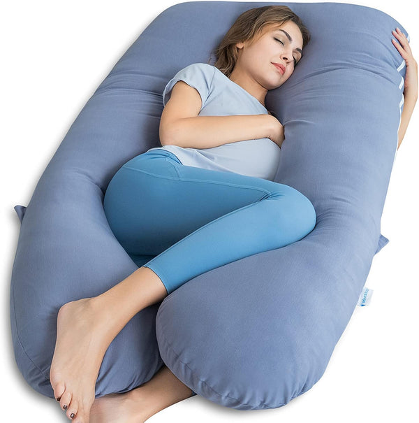 QUEEN ROSE Pregnancy Pillow, U Shaped Full Body Pillows for Sleeping Support,