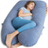 QUEEN ROSE Pregnancy Pillow, U Shaped Full Body Pillows for Sleeping Support,