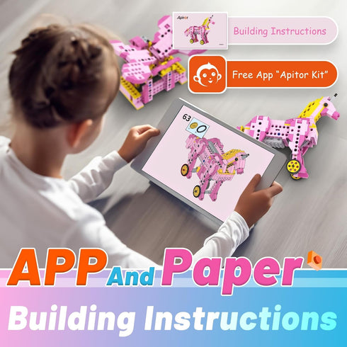 298PCS STEM Toys for Girls, 8-in-1 Electric Motor Robotic Science Kits for Kids Age 8-10, Birthday Gifts