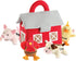Bundaloo Plush Farm Animal Toys, Play Set with Realistic Sounds and Barn Carrier