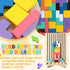 3+ 3D 3 4 5 6 7 10 JONEG Games for Year Olds Kids- Wooden Stacking Puzzles - Brain Teasers Russian Blocks Board - STEM