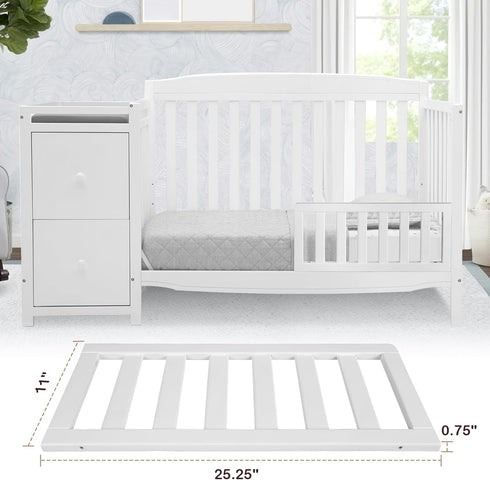 Salcod Toddler Safe Guardrail Compatible with Delta Children Convertible Crib, Crib Rail for Prevent Toddler from