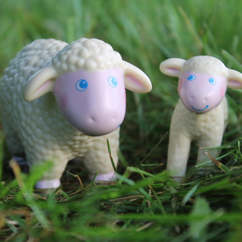 HABA Little Friends Sheep - 3.5" Farm Animal Toy Figure