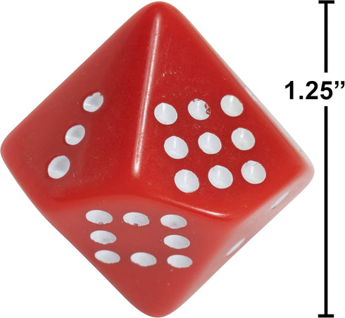 LEARNING ADVANTAGE Subitizing Dice - Set of 6, Hands-On Math Manipulative for Early Numeracy, Math Games for Kids.