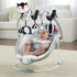 High Contrast Black and White Car Seat Toys for Infants 0-12 Months, Musical Black Fox Stroller Toys for Babies