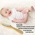 Baby Hair Brush, Wooden Goat Bristles for Newborns & Toddlers, Ideal for Cradle Cap, Hypoallergenic, 1 Count