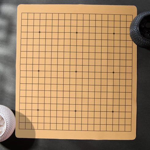 Kisangel Foldable Chess Board - Lint Leather Game Chessboard, Double Chinese Chess Board, Classic Go Board