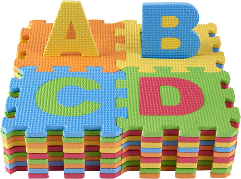 (72 6.25 6.25 Inches (2 Pack 36) DIMPLE Kids Foam Play Mat Pieces Total) x Interlocking Alphabet and Numbers Floor