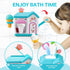 3 4 5 6 7 8 2-4, 3 4 5 6 7 8 Gretex Toddler Bath Toys for Years Old Girls, Bubble Ice Cream Maker Bath Toy, Shower